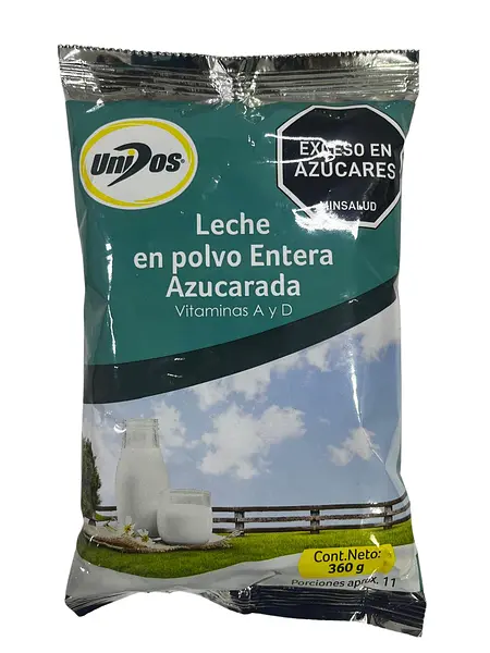 Leche Unidos Polvo Azucarada X 360g