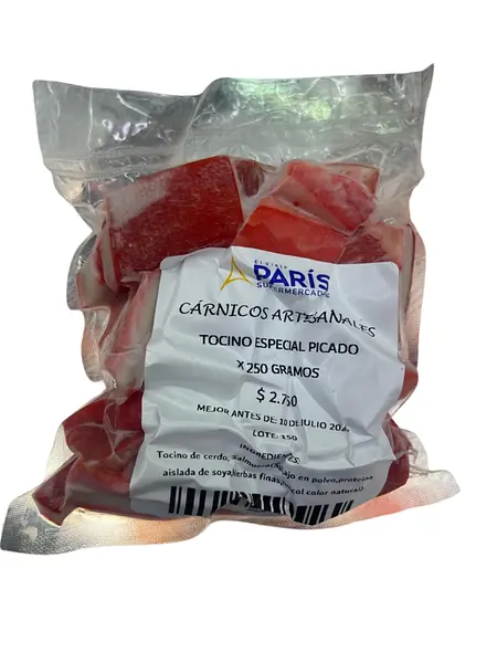 Tocino Picado Paris Especial Al Vacio X 250gr