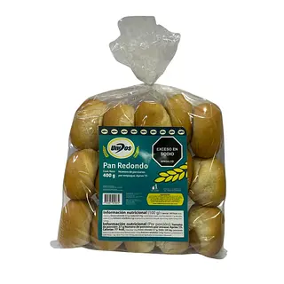 Pan Unidos Redondo X 400g X 15 Unidades
