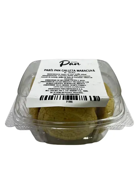 Paris Pan Galleta Maracuya X 8 Unidades