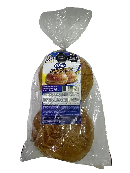Paris Pan Hamburguesa X320g X 4 Unidades