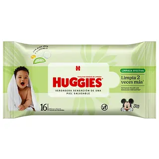 Toallitas Húmedas Huggies L. Efectiv X 16 Unidades