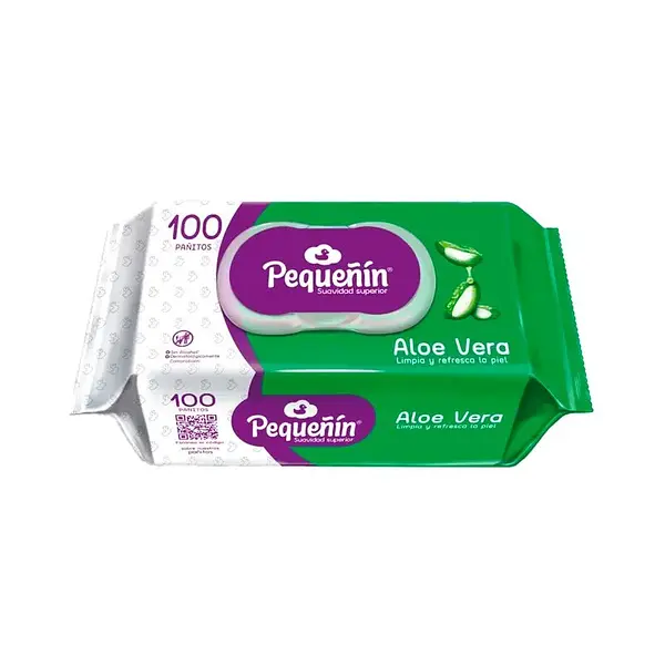 Toallitas Húmedas Pequeñin Aloe X 100 Unidades