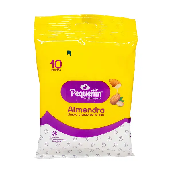 Toallitas Húmedas Pequeñin Almendras X 10 Unidades