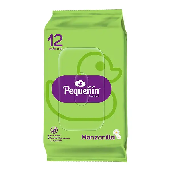 Toallitas Húmedas Pequeñin Manzanilla X 12 Unidades