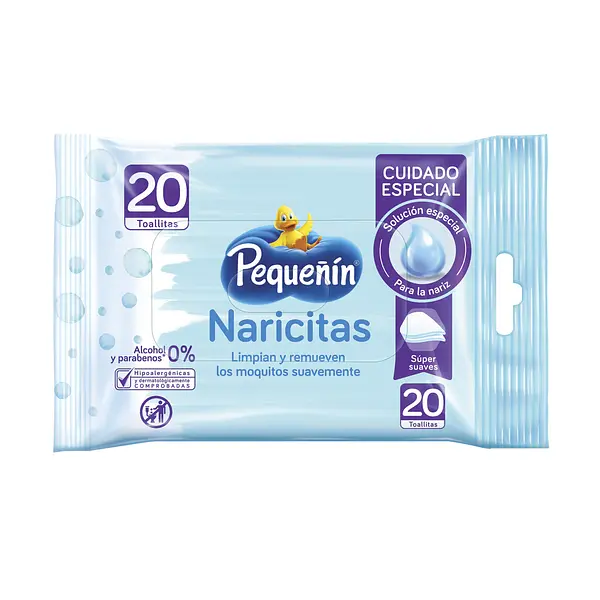 Toallitas Húmedas Pequeñin Naricita X 20 Unidades