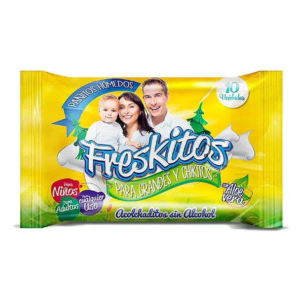 Toallitas Húmedas Freskitos X10 Unidades