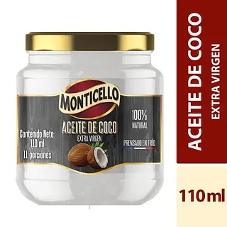 Aceite De Coco Monticelo X 110ml