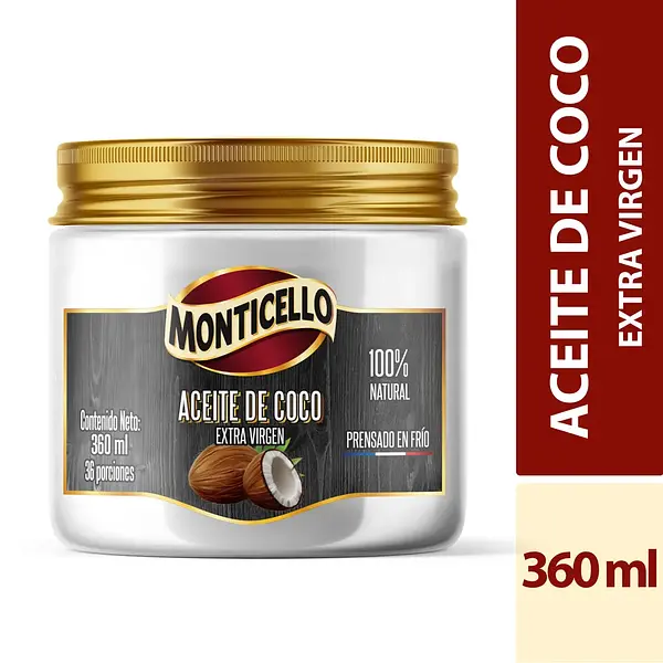 Aceite De Coco Montichello X 360ml
