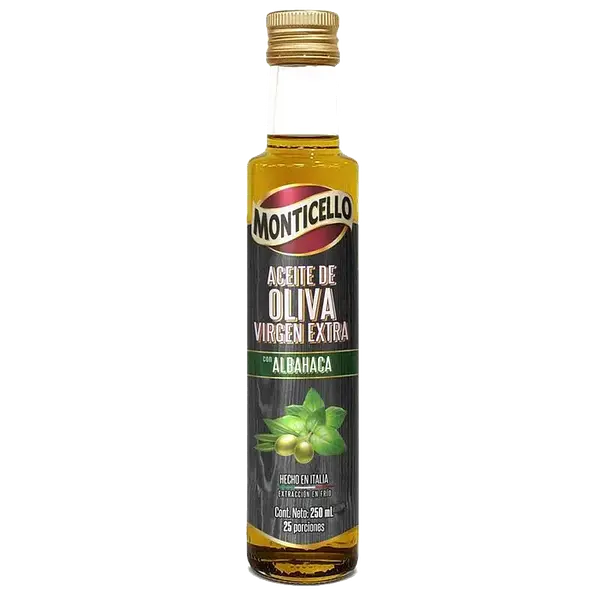 Aceite De Oliva Monticelo Albahaca X 250ml