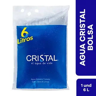 Agua Cristal Bolsa X 6000 Ml