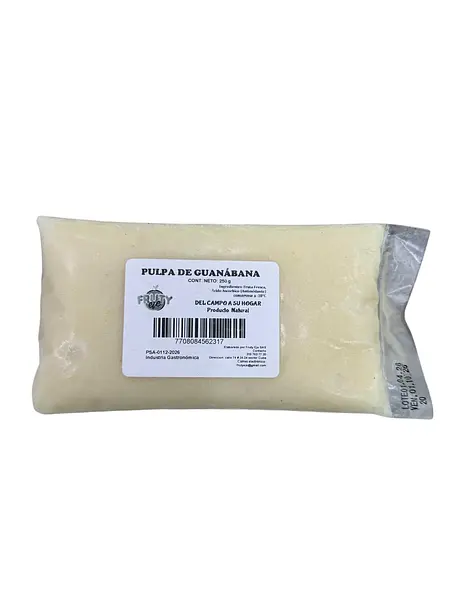 Pulpa De Fruta Fruty Guanabana X 250g