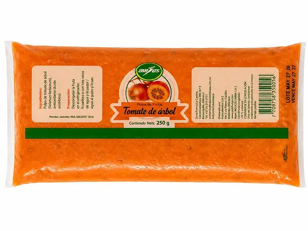Pulpa De Fruta Unidos Tomate De Arbol X 250g
