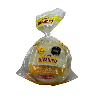 Arepas Ricampo Rellena Quesillo X 4 Unidades