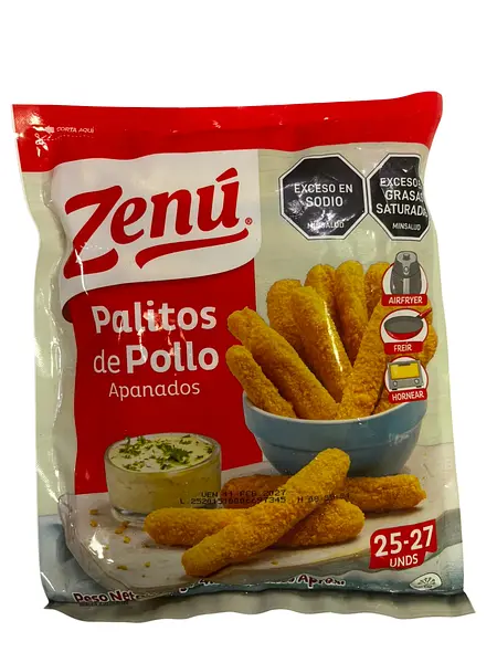 Palito Zenu Pollo Apanado X 330g
