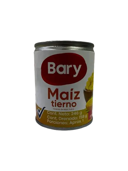 Maíz Tierno Bary Lata X 246g