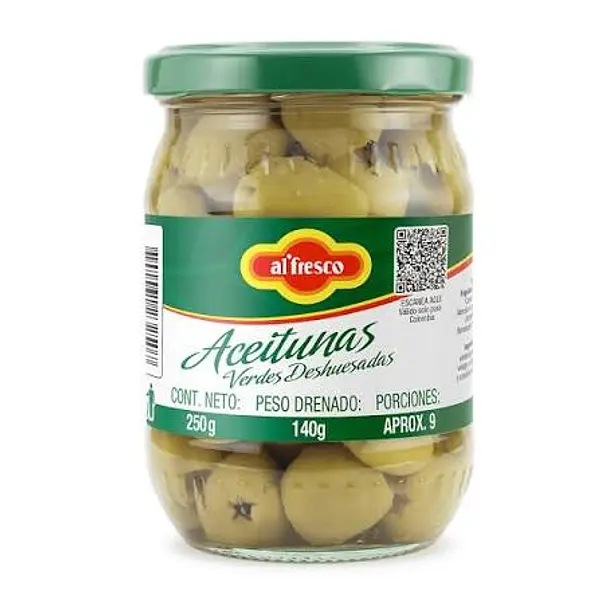 Aceitunas Alfresco Deshuesada X250g