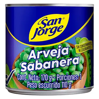 Arveja San Jorge Sabanera X 170g