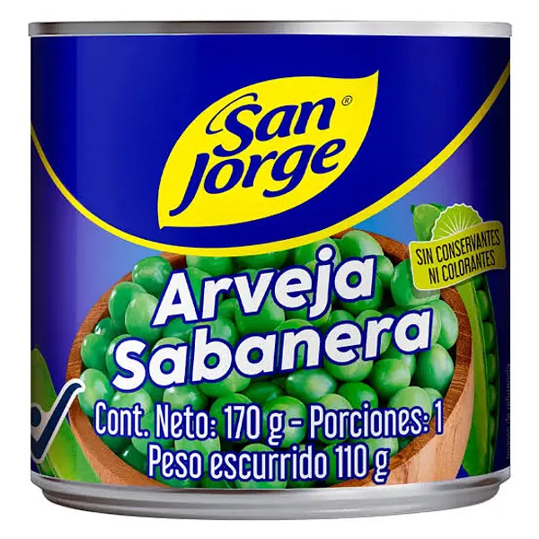 Arveja San Jorge Sabanera X 170g