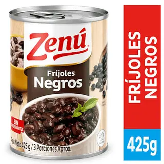 Frijoles Zenu Negro X 425g