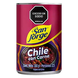 Frijoles Chile/Carne San Jorge X 300g
