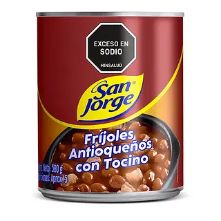 Frijoles Tocino San Jorge X 580g
