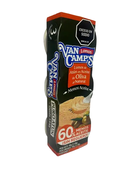 Atún Van Camps Menos Aceite X 60 G X 3 Unidades