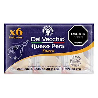 Queso Del Vecchio Pera X6 Unidades