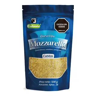 Queso Colanta Mozarella Cubitos X 500g