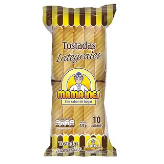 Tostadas Mama Ines Integral X 10 Unidades