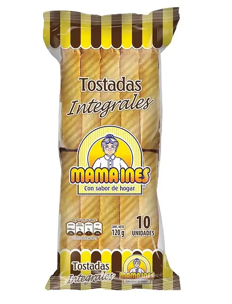 Tostadas Mama Ines Integral X 10 Unidades
