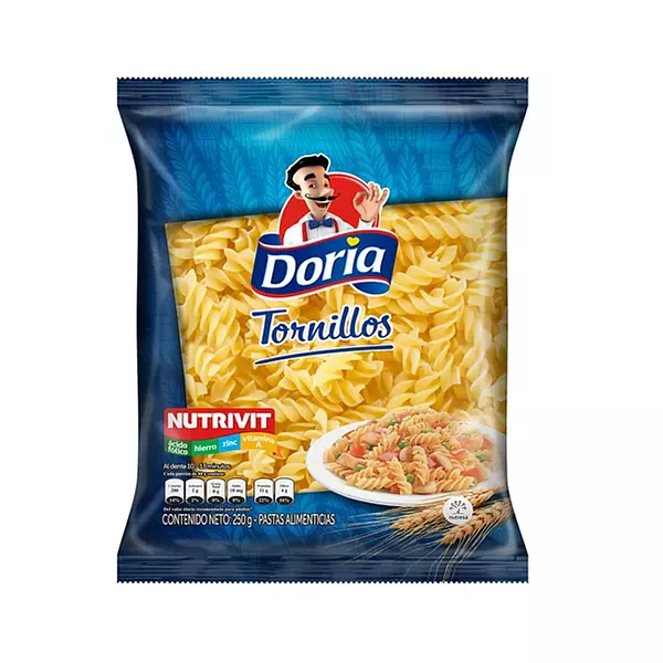 Pasta Doria Tornillos X 250gr