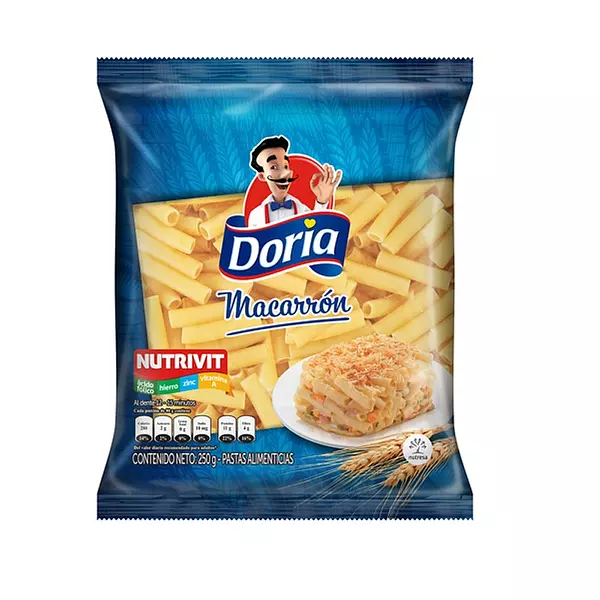 Pasta Doria Macarrón X 250gr