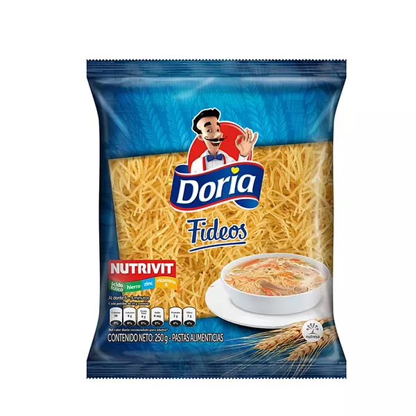 Pasta Doria Fideo X 250gr