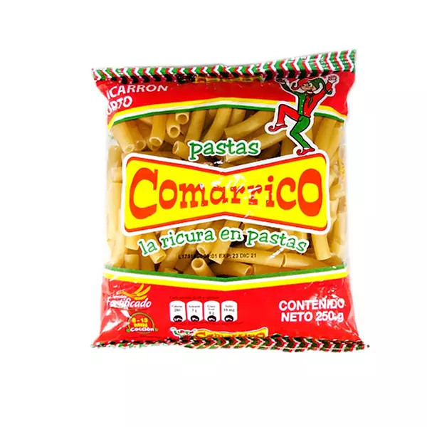 Pasta Comarrico Macarrón Corto X 250gr