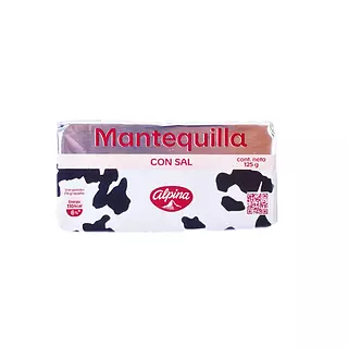 Mantequilla Alpina Con Sal X 125gr
