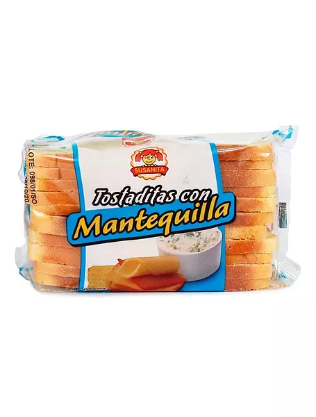 Tostada Susanita X 90 Grs Mantequilla