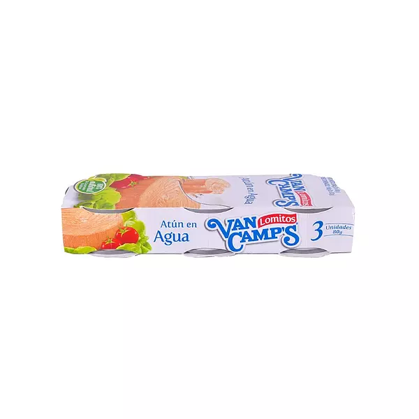 Atún Van Camps Agua X 80gr 3 Unidades