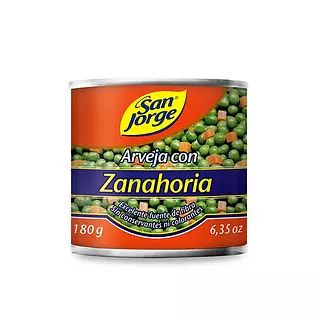 Arveja Con Zanahoria San Jorge X 180gr