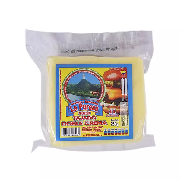 Queso La Pureza Doble Crema Tajado X 250gr