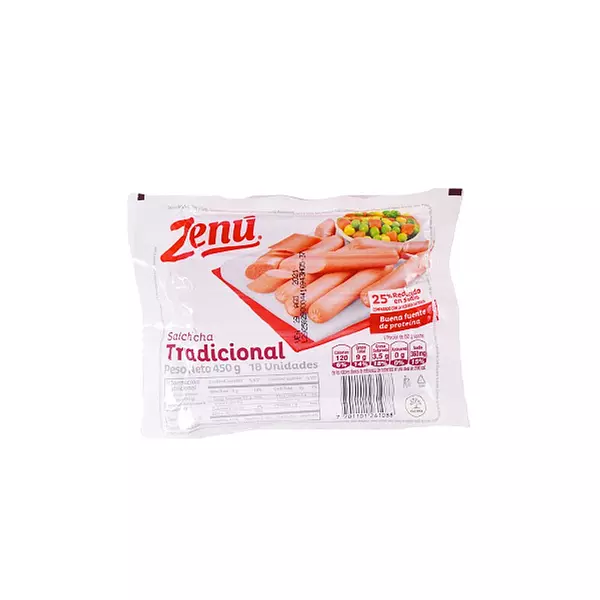 Salchicha Zenú Tradicional X 450gr