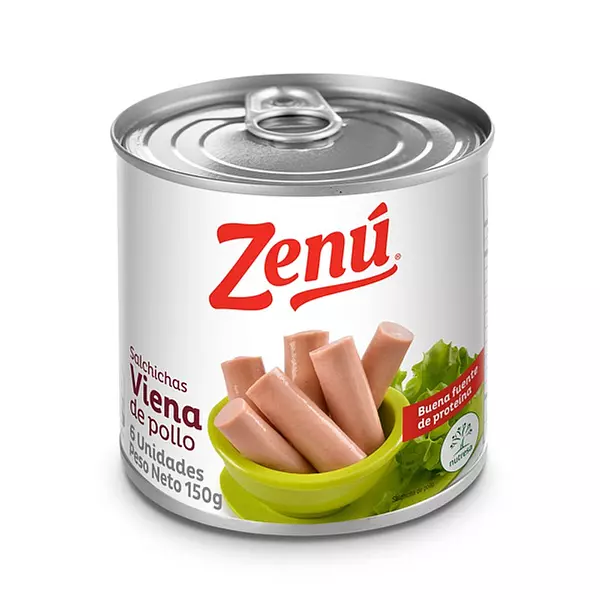 Salchicha Viena De Pollo Zenú X 150gr