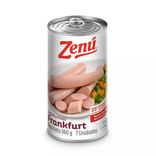 Salchicha Frankfurt Zenú X 360gr