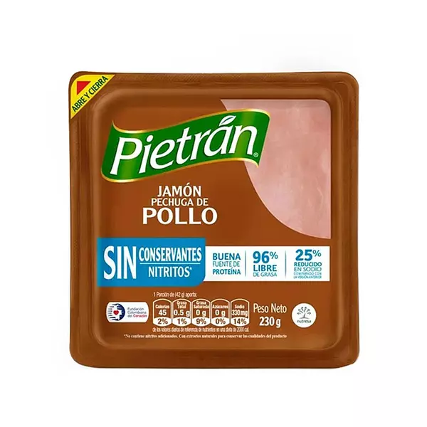 Jamón De Pollo Pietrán X 230gr