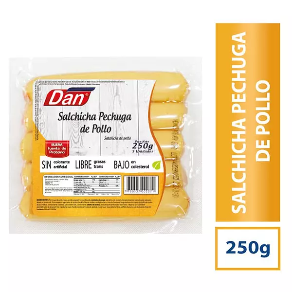 Salchicha De Pechuga De Pollo X 250g