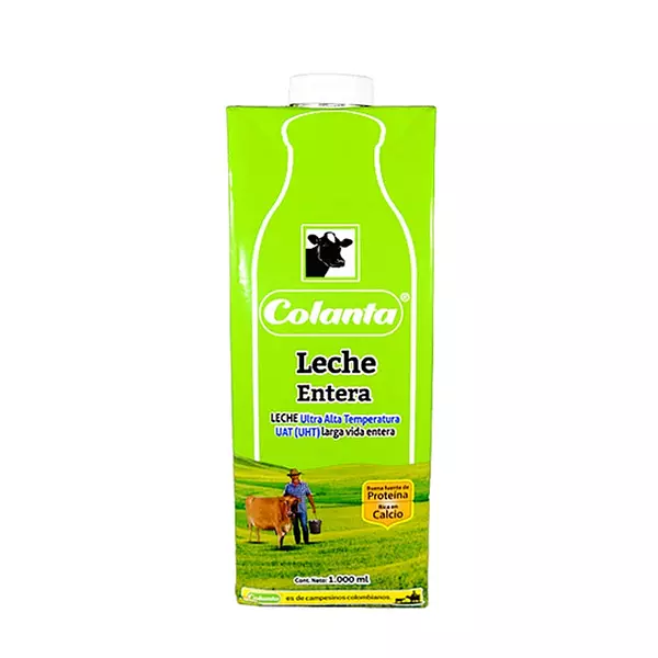 Leche Colanta Entera Uht Caja X 1000ml