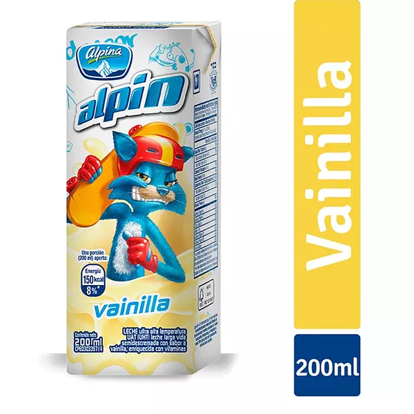 Leche Saborizada Alpin Vainilla X 200ml