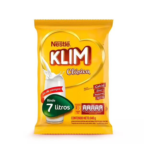 Leche Klim X 840 Grs Fortificada