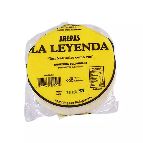 Arepas La Leyenda X 10 Unds