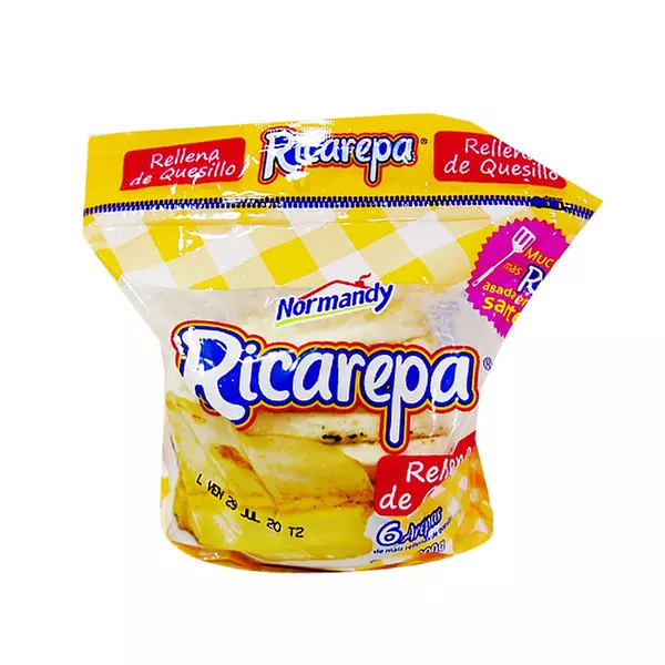 Arepas Ricarepa Rellena De Queso Normandy X 6 Und